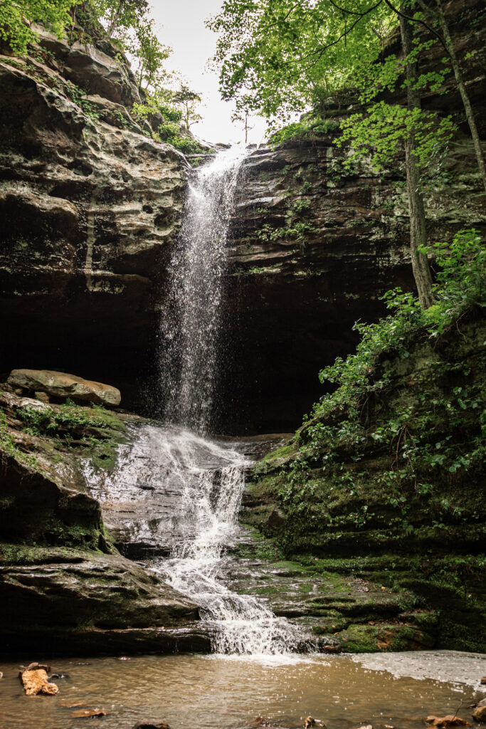 Waterfall at ferne Clyffe State Park